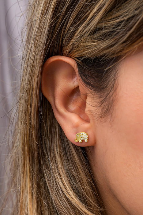 Heliophilia Silver NRZ999631 Pendientes de plata de ley 925 con baño de oro rosa y circonita, color oro rosa